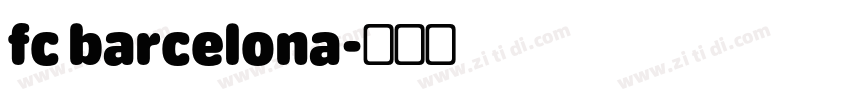 fc barcelona字体转换